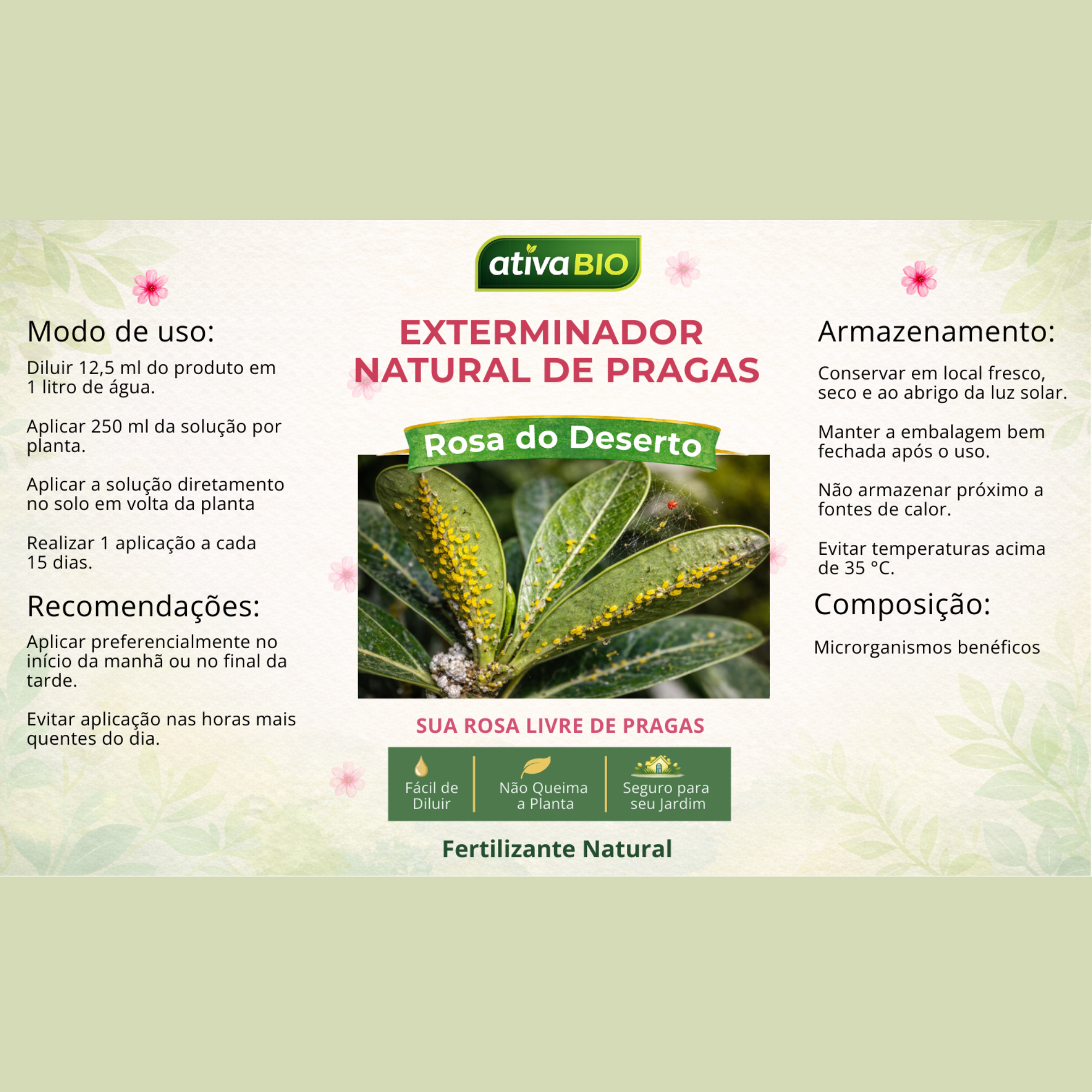Rosa do Deserto: Exterminador Natural de Pragas