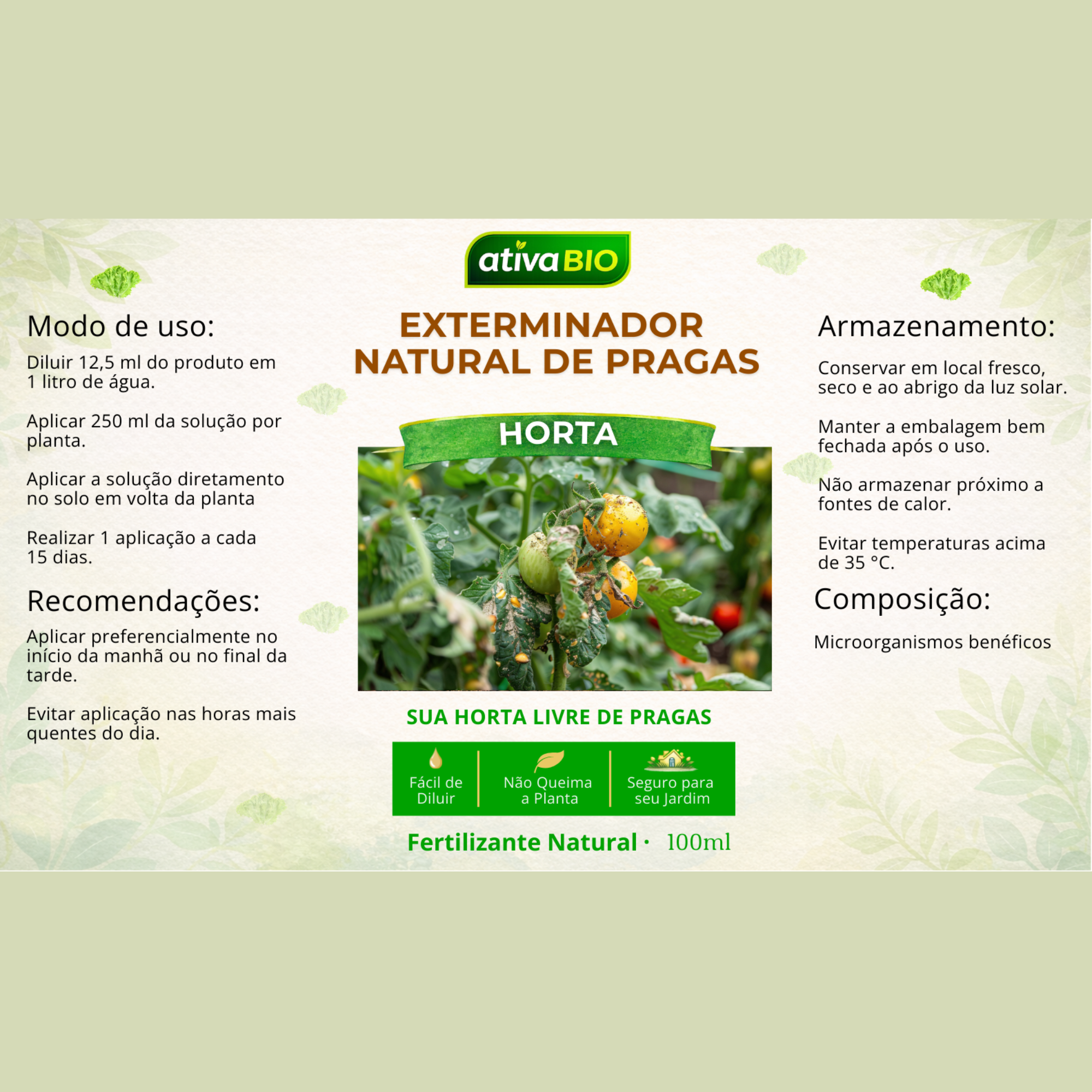 Horta: Exterminador Natural de Pragas