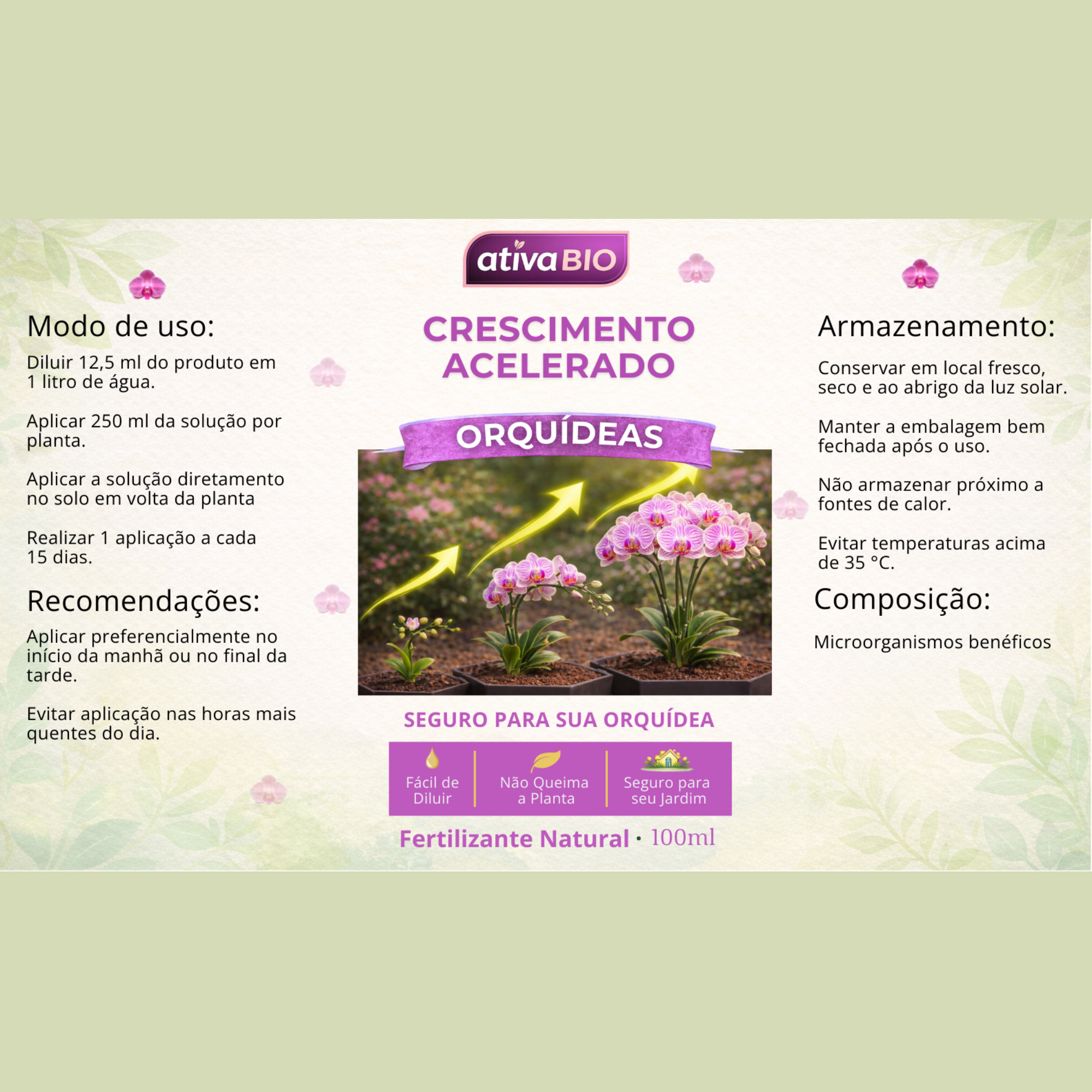 Orquídea: Crescimento Acelerado