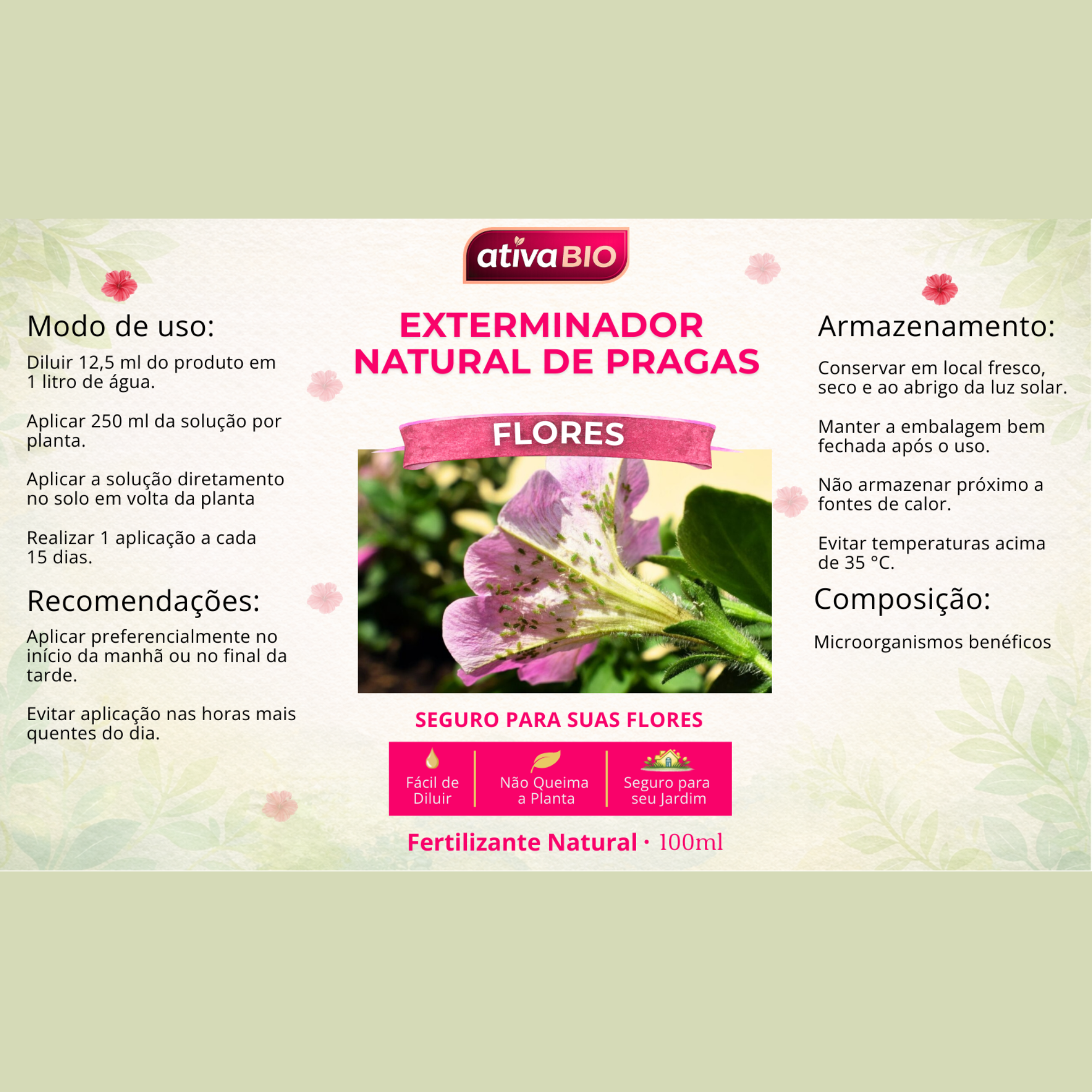 Flores: Exterminador  Natural de Pragas