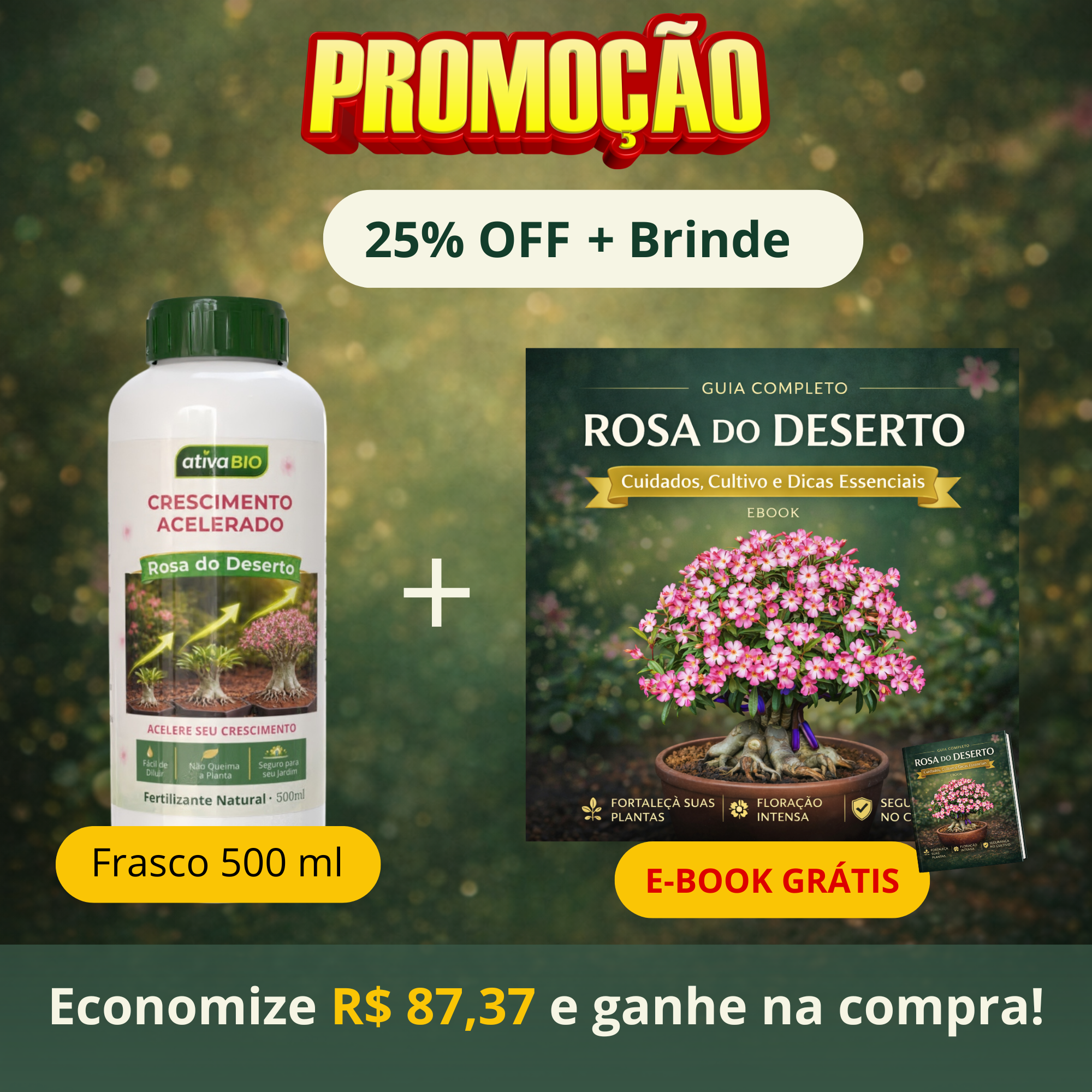 Rosa do Deserto: Crescimento Acelerado