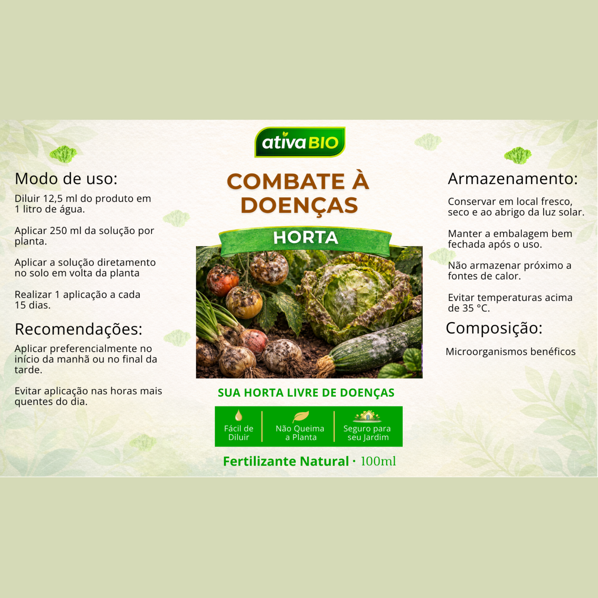 Horta: Combate à Doenças
