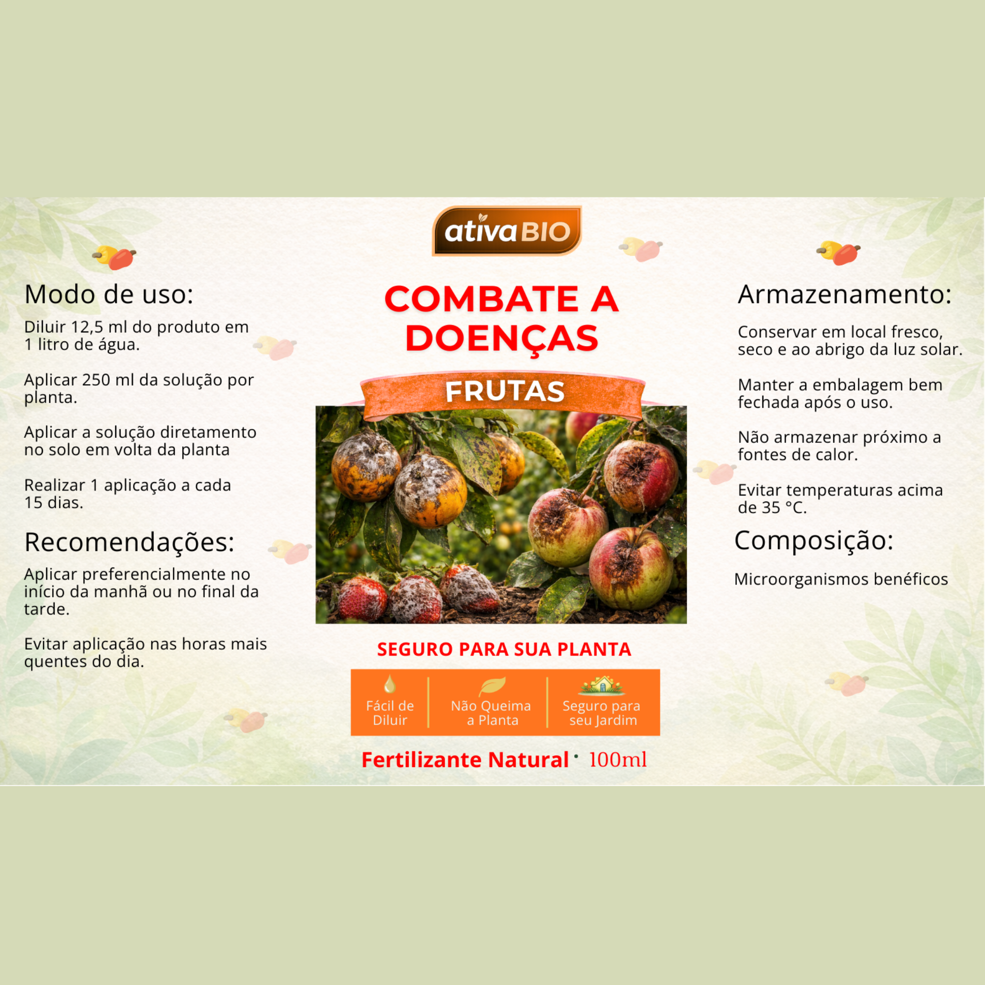 Frutas: Combate à Doenças